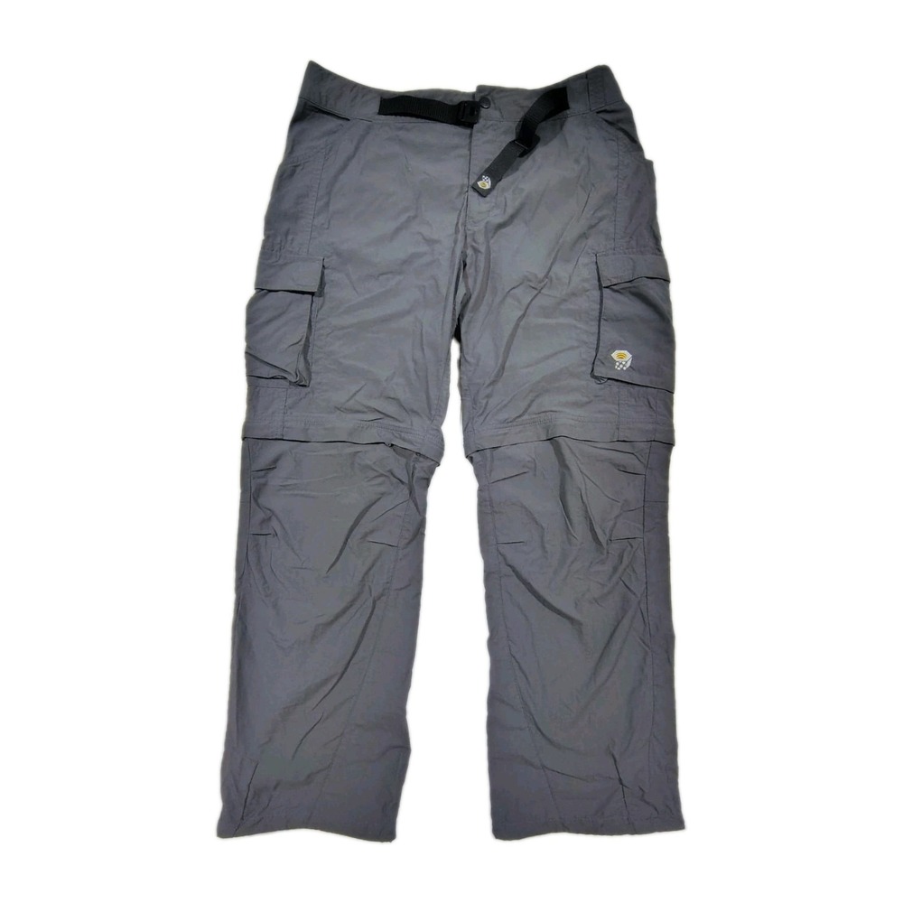 Mountain Hardwear Pants Convertible Mens Large Belted Hiking Zip Off Cargo - Picture 2 of 11